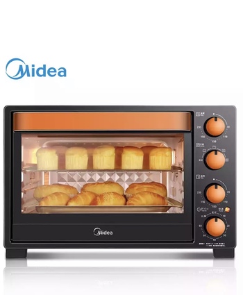 ￼￼美的（Midea）T3-L326B 家用多功能电烤箱 32升 旋转烧烤 上下管独立控温