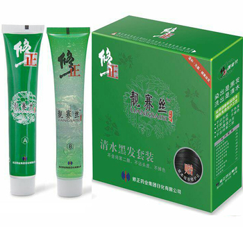 修正一洗黑染发剂 不含间苯二胺不沾头皮不掉色遮盖白发自然黑色160