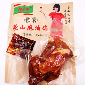 山东特产蒙诺蒙山麻油鸡 五香扒鸡麻辣烧鸡卤味鸡肉零食真空包装