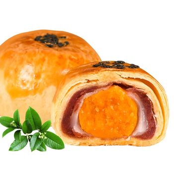 蛋黄酥礼盒装6/12个 红豆馅+海鸭蛋黄月饼传统手工糕点心零食