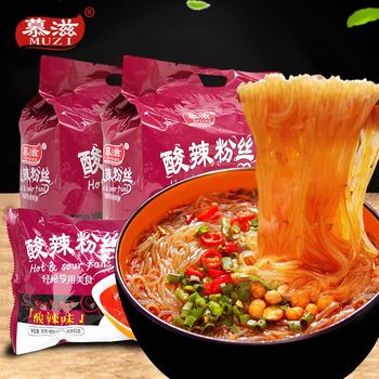 红薯粉丝酸辣粉条108g*5包 麻辣小吃袋装酸辣味粉