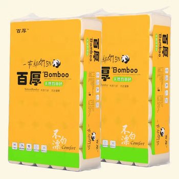 【5.8斤42卷】5.8斤35卷百厚本色纸巾卫生纸卷纸批发竹浆 厕纸家庭装实惠装