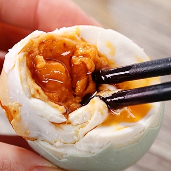 正宗红心冒油微山湖咸鸭蛋20枚（每个约重60g）