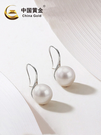 高跟鞋S925银珍珠耳钉