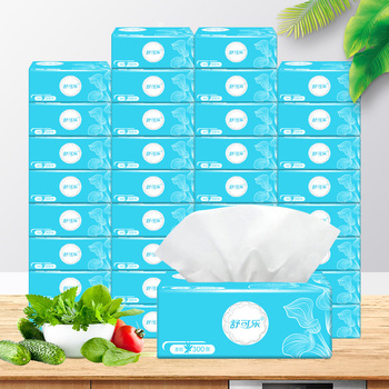 舒可乐30包卫生抽纸婴儿纸家用实惠装300张3层面巾纸加厚足张足量100抽