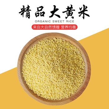 东北粘大黄米新磨糯小米农家自产包粽子黏黄米黍子软糜子