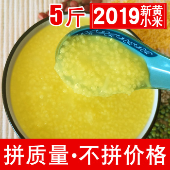 新黄小米5斤 熬粥软糯小米特级月子米农家小米散装