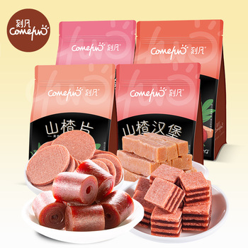 刻凡新鲜山楂果干500g/袋装休闲零食山楂球汉堡山楂条蜜饯