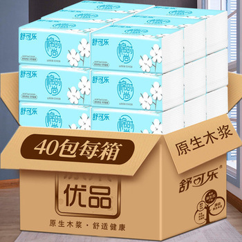 40包原木抽纸餐巾纸整箱